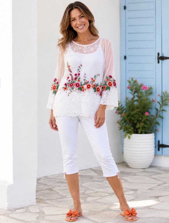 Johnny Was Tops - JOHNNY WAS Brixley Blouse NWT Size S